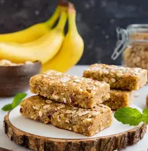 Barres protéinées banane et flocons d’avoine