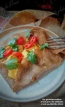 Galette Pondichéry : poulet curry ananas