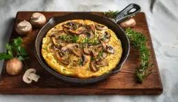 Omelette Végétalienne au Tofu et aux Champignons